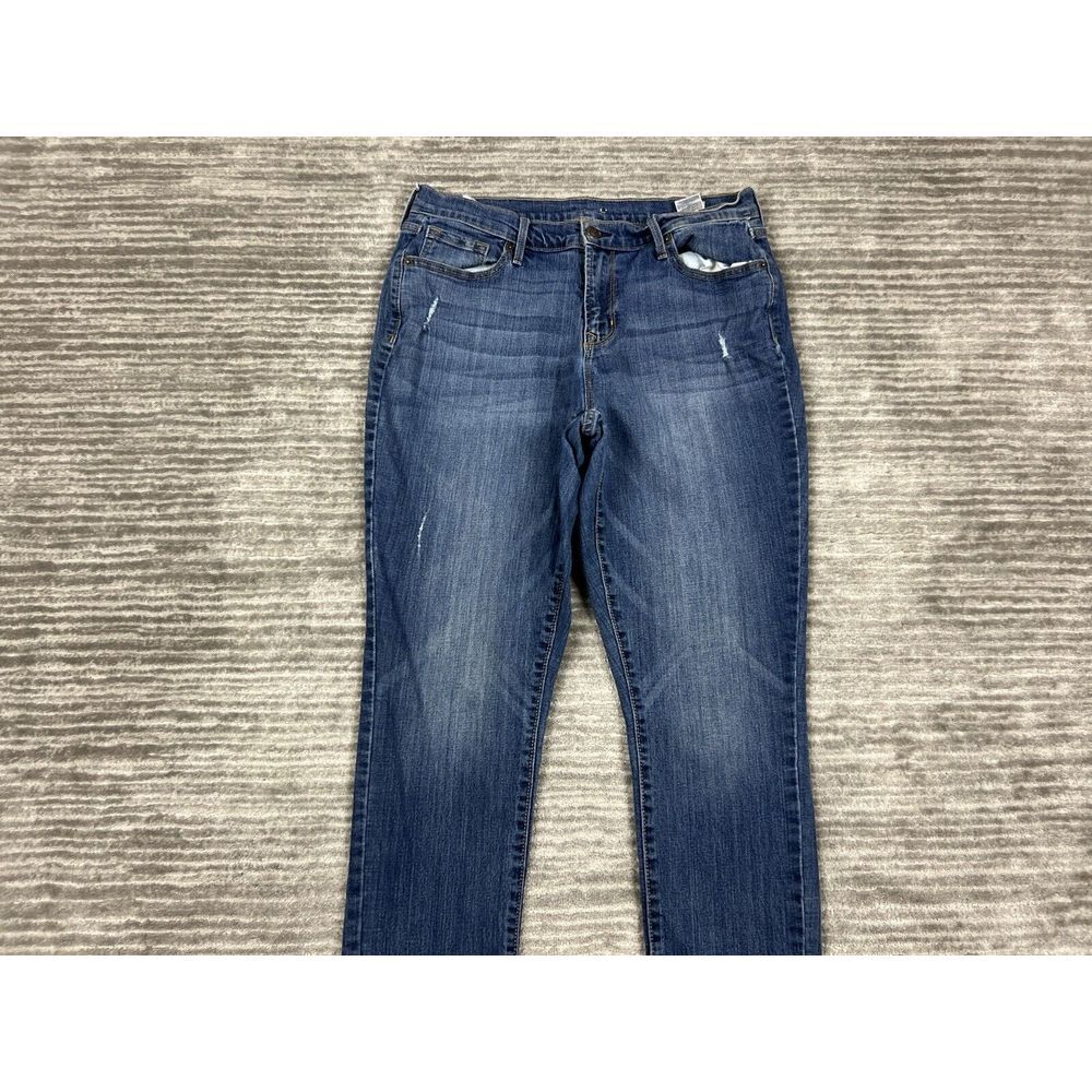 Old Navy Jeans Womens 10 Blue Denim Slim Cotton Blend Casual - Picture 2 of 10